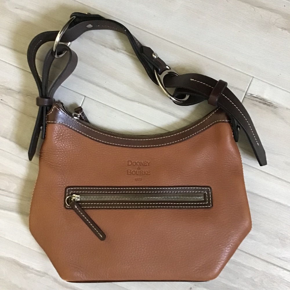 DOONEY & BOURKE 1975 Vintage Pebble Grain Hobo Bag - Picture 2 of 16
